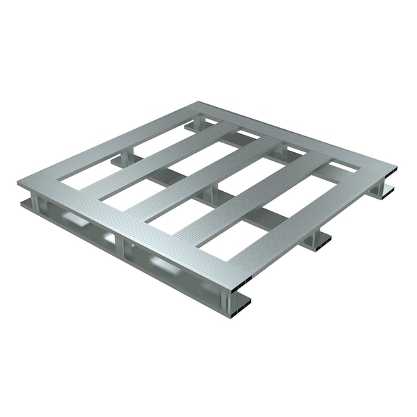 Vestil Aluminum Pallet, 47.875 in L, 47.875 in W, 5.0625 H AP-4848-SB - main